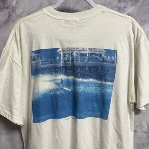Fragile Ocean Classics T Shirt Mens L 21x28.5 White Surf Hobie NEW WITH TAGS
